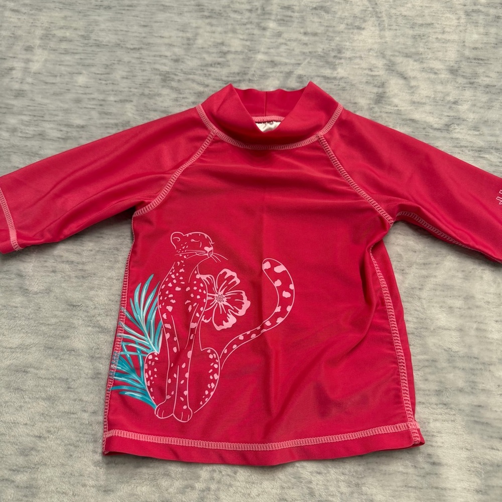 10/20$ UV Skinz toddler bright pink rashguard size 2T